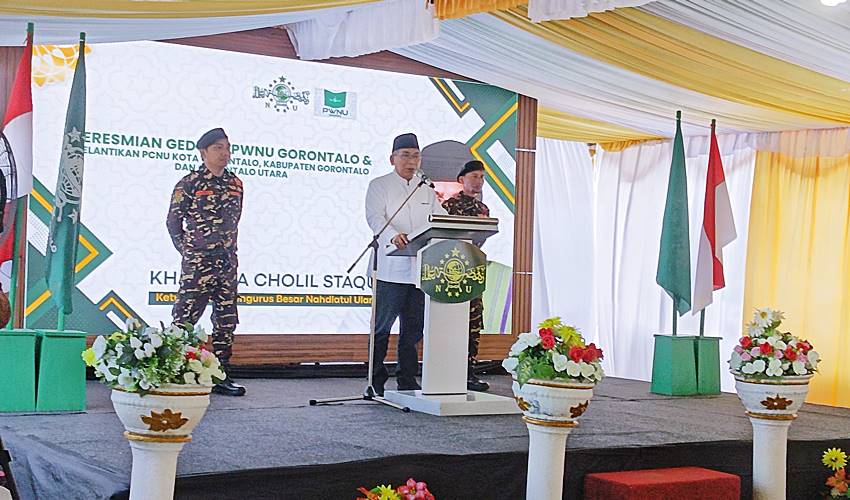 Gus Yahya Resmikan Kantor PWNU Gorontalo