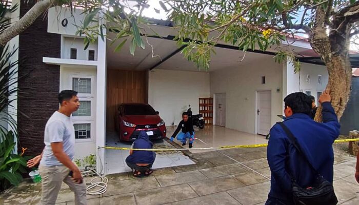 Polisi Olah TKP Aksi Teror Bom Molotov di Rumah Senior Manager PT. Gorontalo Minerals