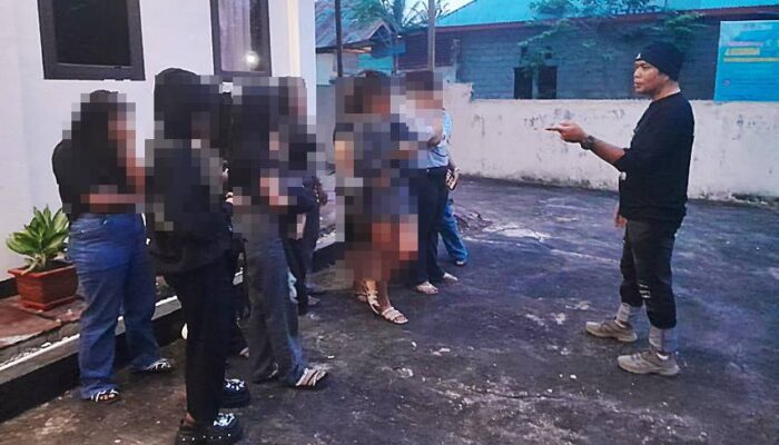 Polsek Tapa Amankan 12 Remaja Tanpa Identitas Saat Nongkrong di Cafe