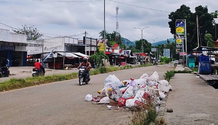 Timbulkan Bau Menyengat, Pedagang Keluhkan Sampah di Pasar Minggu Tilamuta