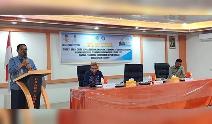 Dikbud Boalemo Selekci Calon Kepsek, Rum: Yang Terpilih Sesuai Penilaian Karakter dan Kompetensi