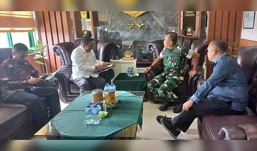 Temui Pangdam XIII/Merdeka, Bupati Rum Serahkan Dokumen Hibah Tanah Seluas 50 Ha
