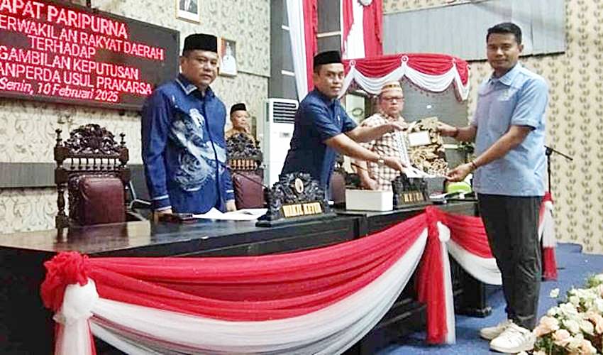 Tiga Ranperda Usul Inisiatif DPRD Diparipurnakan