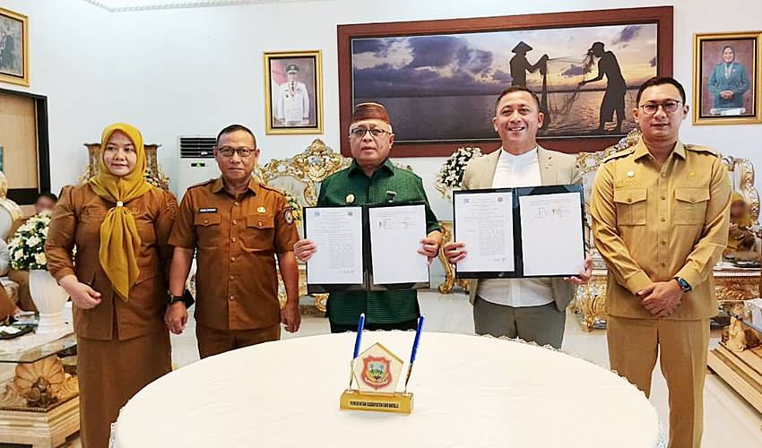 Terbitkan Kartu Pedagang Pembayaran Retribusi, Pemkab Gorontalo gandeng BRI