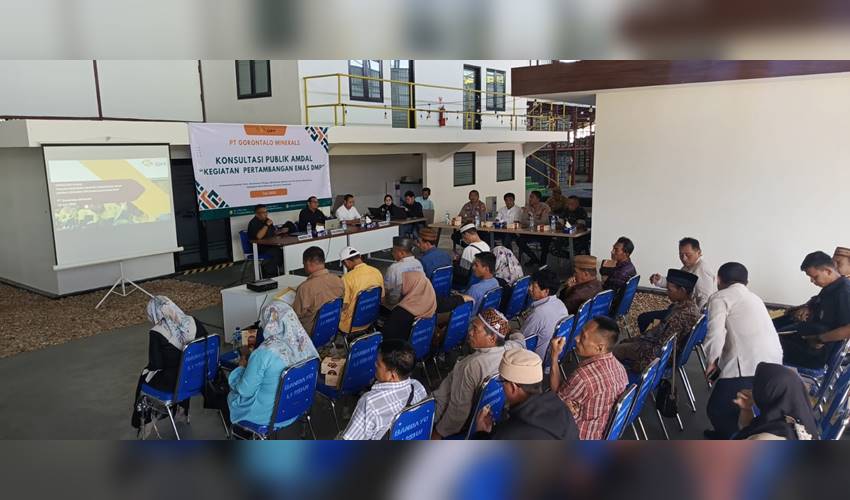 Jelang Produksi, PT. Gorontalo Minerals Lakukan Sosialisasi dan Konsultasi ke Publik