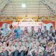 Wagub Gorontalo, Idah Syahidah Rusli Habibie ketika fose bersama anggota pramuka Olongia Wapidalapa/Mbu’i Layolobunggo, Gugus Depan 02-423/02-424. (Foto: Saraswati Usman/Mahasiswi magang UNG)