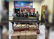 Gelar Razia, Polsek Kota Utara Sita Ratusan Botol Miras