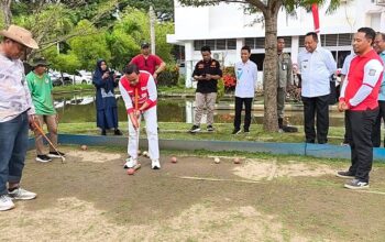 Gubernur Gusnar Resmi Buka Turnamen Gateball Antar OPD_ Kolaborasi dan Sportivitas Warnai HUT ke-80 RI 1