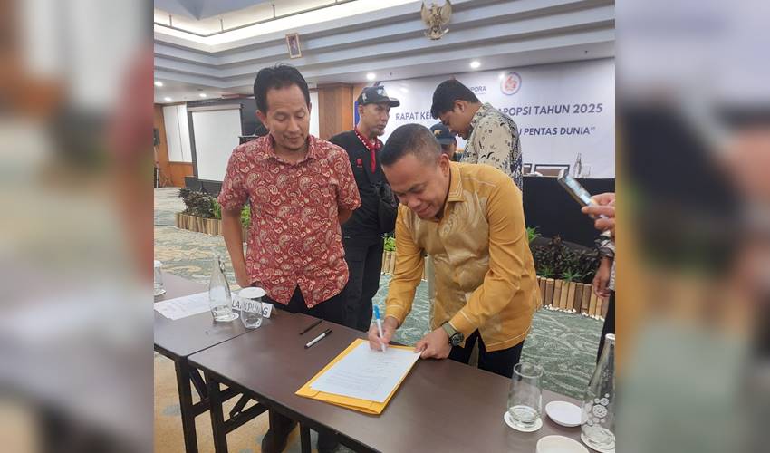 Kadispora Gorontalo Hadiri Lokakarya Pembibitan Olahraga dan Persiapan POPNAS XVII 2025