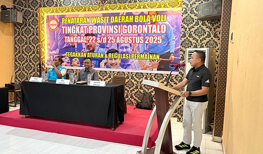 Kadispora Gorontalo Tekankan Pentingnya Peningkatan Kapasitas Wasit Daerah