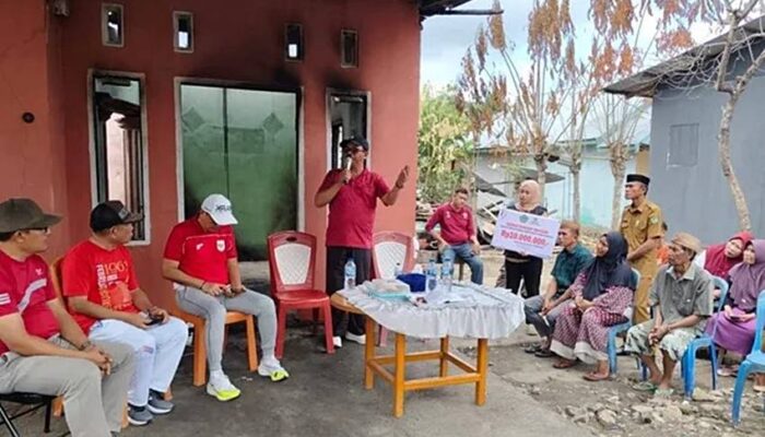 Korban Kebakaran di Dulupi Terima Bantuan dari Pemkab Boalemo