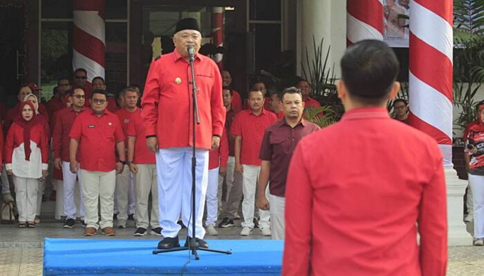 ASN Pemkab Gorontalo Tunjukkan Semangat Nasionalisme di Apel Semarak HUT ke-80 RI