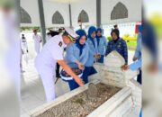 Peringati HUT ke-79 Jalasenastri, Lanal Gorontalo Gelar Ziarah di TMP Nani Wartabone