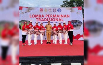 Permainan Tradisional dan Donor Darah Meriahkan HUT ke-80 RI di Museum Purbakala Gorontalo