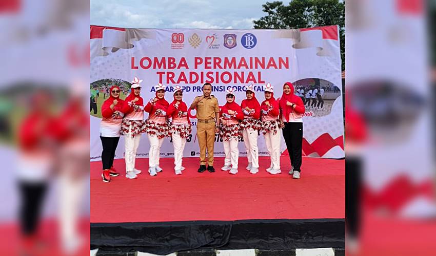 Permainan Tradisional dan Donor Darah Meriahkan HUT ke-80 RI di Museum Purbakala Gorontalo