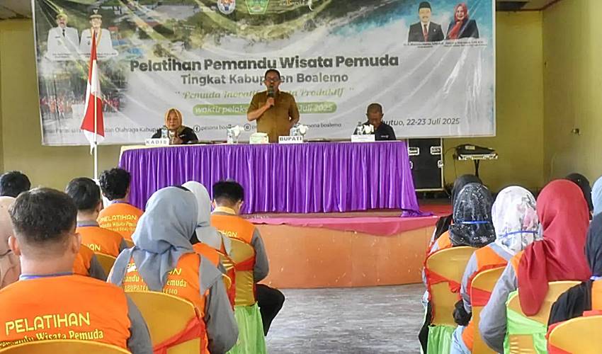 Disparpora Boalemo Latih Pemandu Wisata Pemuda