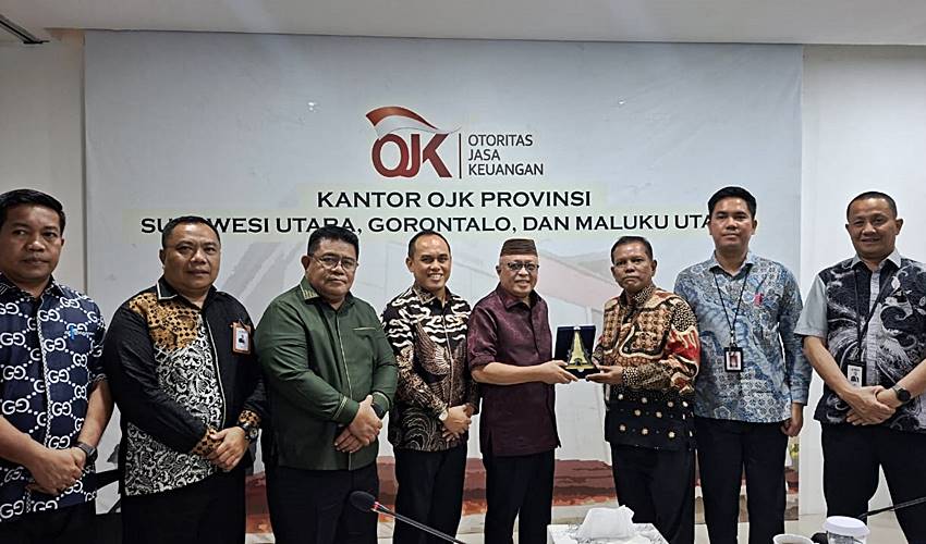 Bupati Sofyan Kunker ke OJK Manado, Bahas Penguatan Sektor Jasa Keuangan Daerah