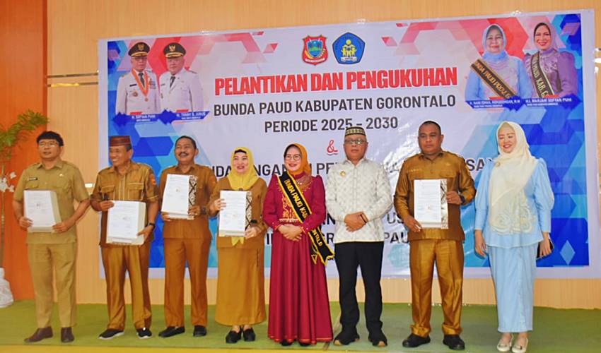 Dilantik Sebagai Bunda PAUD Kabgor, Maryam Puhi Pago Komit Jalankan Amanah