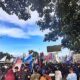 Ribuan Mahasiswa Demo di Bundaran Telaga, Pekikan Ragam Tuntutan ke Pemerintah
