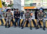 Satpol PP Provinsi Turut Amankan Aksi Unjuk Rasa di Bundaran HI