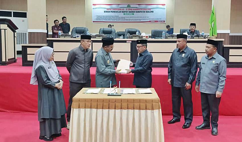 Dekab Boalemo Sepakati Ranperda RTRW dan KUA PPAS APBD 2026