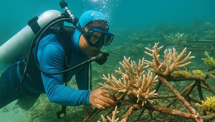 Kolaborasi Peneliti, Warga Pesisir, dan Pemerintah Pulihkan Terumbu Karang Botutonuo