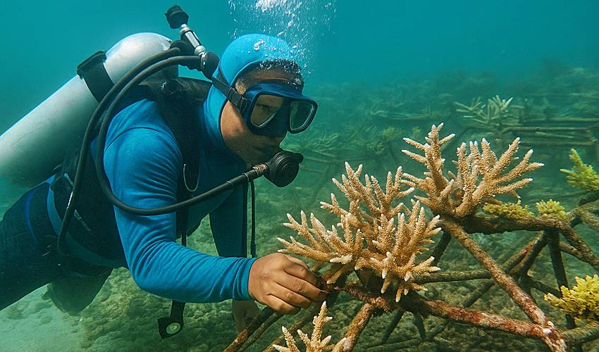 Kolaborasi Peneliti, Warga Pesisir, dan Pemerintah Pulihkan Terumbu Karang Botutonuo