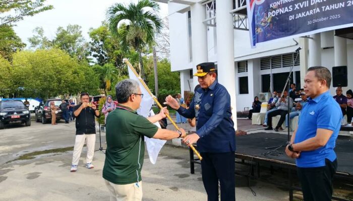 Lepas Atlet POPNAS XVII dan PEPARPENAS XI, Gusnar: Tunjukkan Kemampuan Terbaik