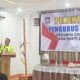 Kepala Dispora Provinsi Gorontalo, Danial Ibrahim ketika memberikan sambutan pada kegiatan pelantikan Pengurus Persatuan Catur Seluruh Indonesia (PERCASI) Provinsi Gorontalo masa bakti 2025–2029.