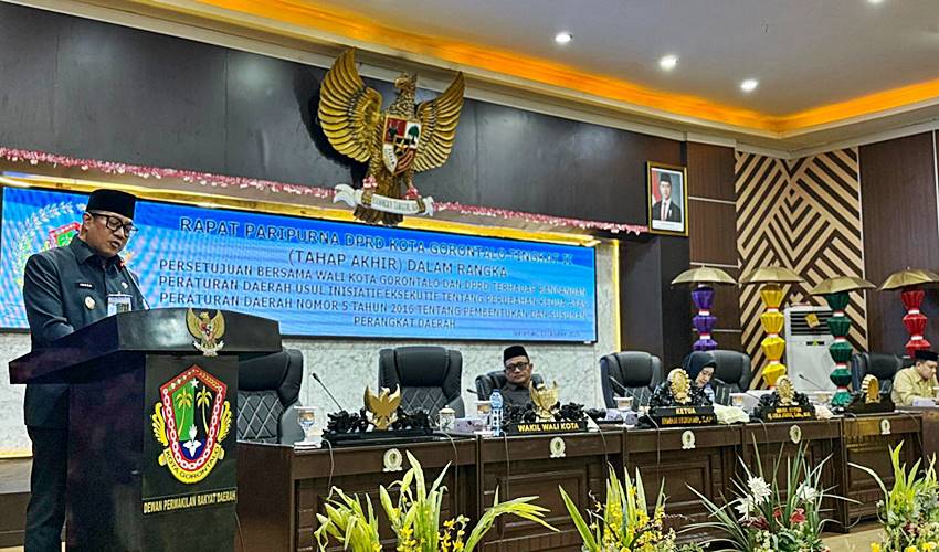 Perda Perubahan Disetujui Dekot Gorontalo, Selangkah Lagi Bapenda jadi OPD Baru