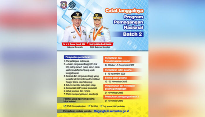 Go Nasional !!! Siap Kerja di Perusahaan, Program Unggulan Gusnar-Idah Loloskan 87 Putra-Putri Gorontalo