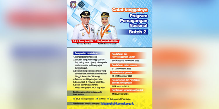 Flyer magang nasional.