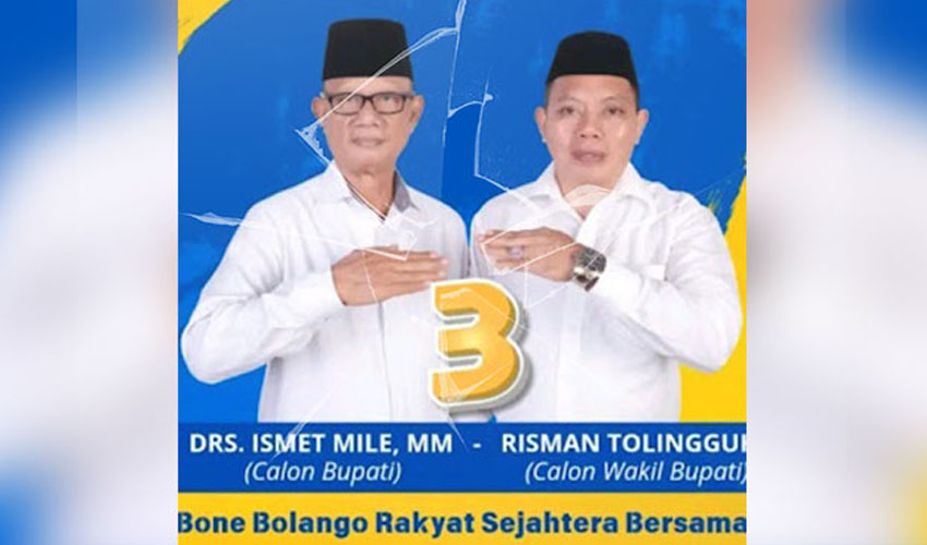 Flyer IRIS saat Pilkada Bone Bolango.