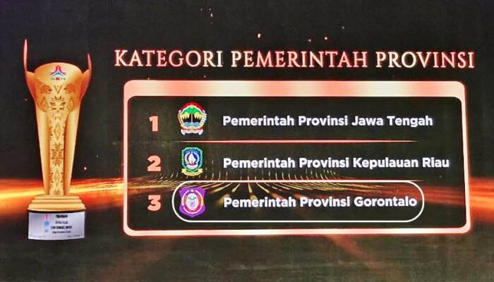 Hebat! Gorontalo Duduki Posisi Ketiga BKN Award 2025 Kategori Provinsi