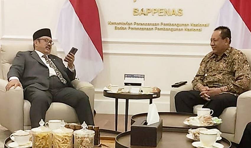 Ketemu Kepala Bappenas, Gubernur Paparkan Progres Gorontalo Sebagai Embarkasi Haji