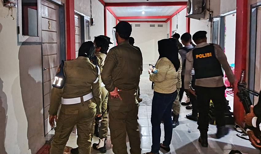 Lagi, Satpol PP Kota Gorontalo Gelar Razia, Lima Pasang Non Muhrim Diamankan