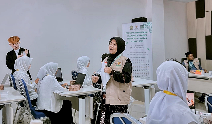 Pelatihan Qur’an Isyarat Baznas RI-Lakpesdam PWNU Gorontalo Berakhir, 31 Peserta Dinyatakan Lulus