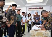 Pemprov dan Korem 133/Nani Wartabone Teken MoU Pelaksanaan Konstruksi Cetak Sawah