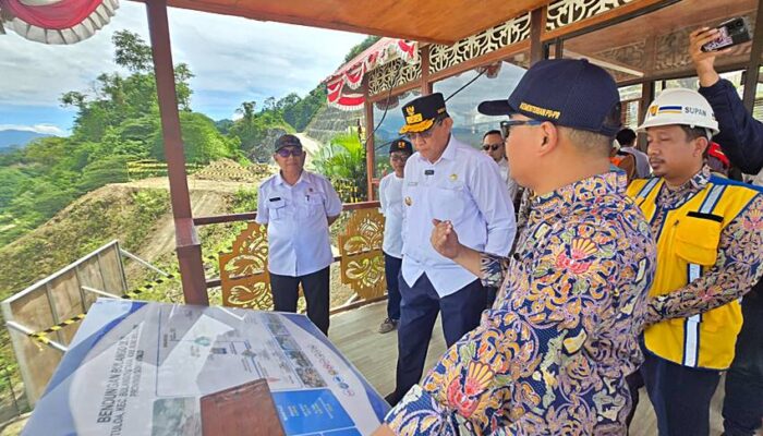 Progres Pekerjaan PSN Bendungan Bulango Ulu Sudah 90 Persen