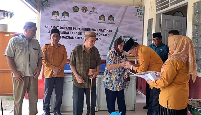 514 Mualaf di Kota Gorontalo Terima Bantuan Bahan Pokok dari BAZNAS