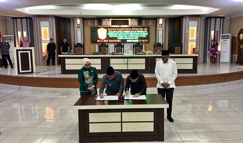 Banggar-TAPD Gorut Sepakati APBD Tahun Anggaran 2026
