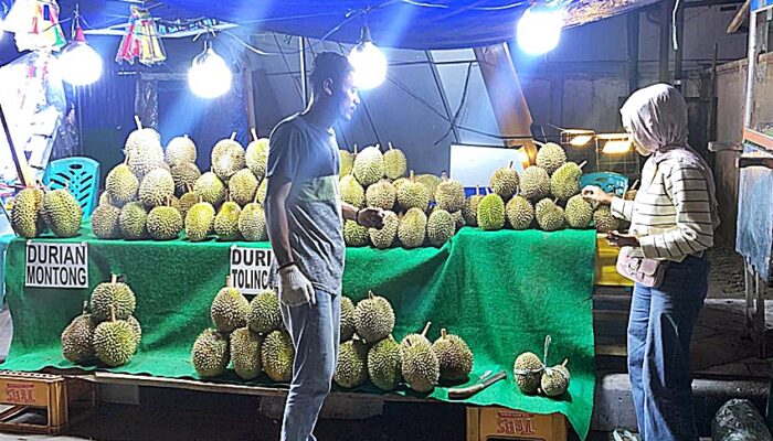 Baru Segelintir Jualan, Lapak Durian Milik Pemuda Asal Bitung jadi ‘Primadona’