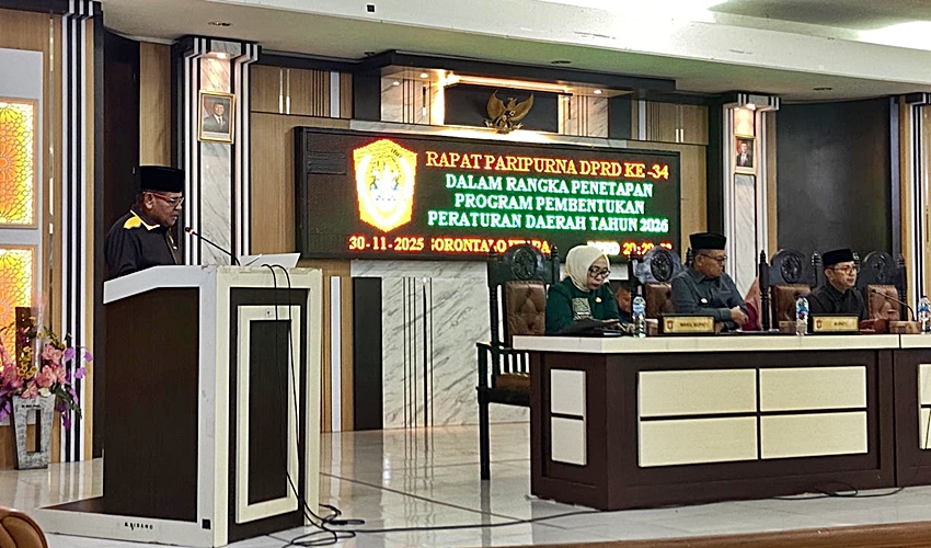 Dekab Gorut Tetapkan 25 Propemperda pada 2026