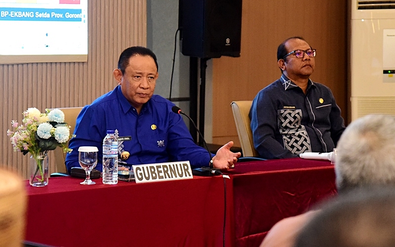 Gubernur Gusnar Pimpin Rakorev Penyerapan Anggaran Periode November