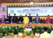Gubernur Paparkan Capaian Daerah di Paripurna HUT ke-25 Provinsi Gorontalo