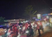 Malam Natal, Arus Lalu Lintas di Simpang Lima Telaga Terpantau Lancar