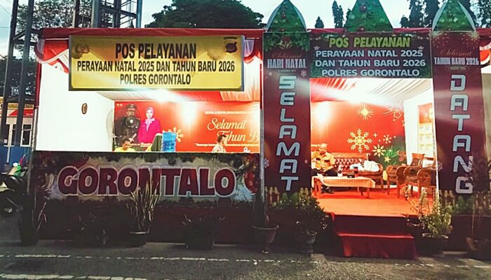 Pos Pelayanan Nataru di Kompleks Menara Limboto Siap Layani Warga 24 Jam