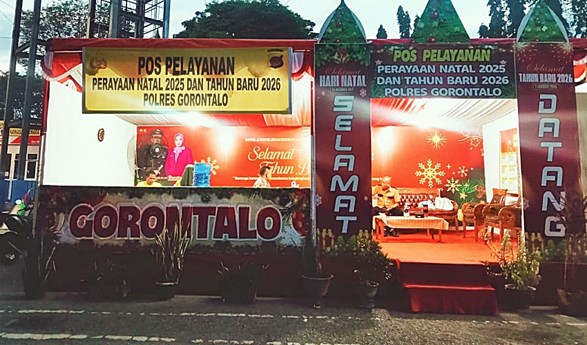 Pos Pelayanan Nataru di Kompleks Menara Limboto Siap Layani Warga 24 Jam