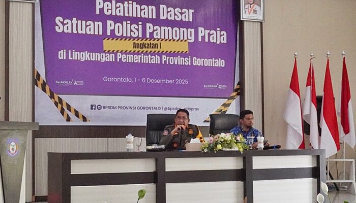 Taufik Sidiki jadi Pemateri Utama di Diklat Dasar Satpol PP Angkatan I