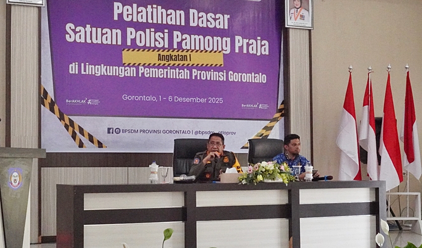 Taufik Sidiki jadi Pemateri Utama di Diklat Dasar Satpol PP Angkatan I